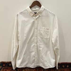 Classic White Cotton Men's Shirt